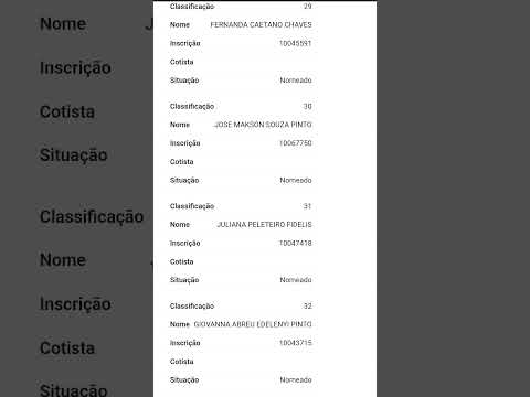 #TRF6 MG TJAA - NOMEAÇÕES#