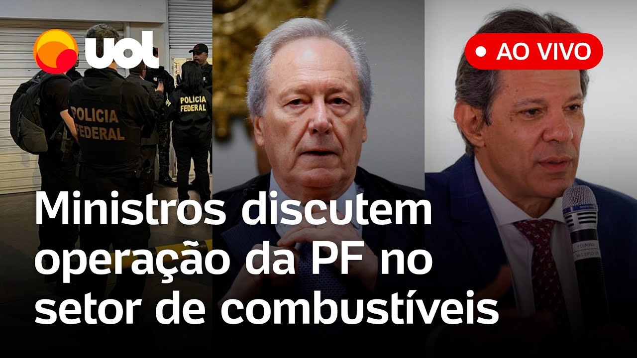 Haddad, Lewandowski e diretor da PF falam ao vivo sobre a atuação do PCC no setor de combustíveis