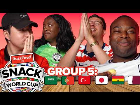 We Try Snacks From Every Country In The World Cup (Group 5)