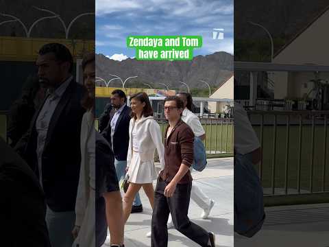 Zendaya and Tom Holland SIGHTING 🤩 #ChallengersMovie #indianwells #zendaya #tomholland