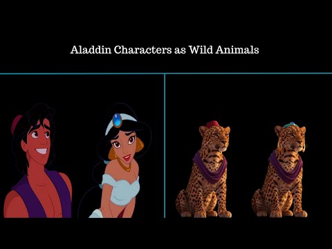 What If Aladdin Characters Were Wild Animals? | AI Realistic Transformation 🦁🌴✨