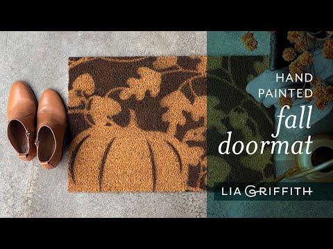 Hand Painted Fall Doormat | October 2021 Collection