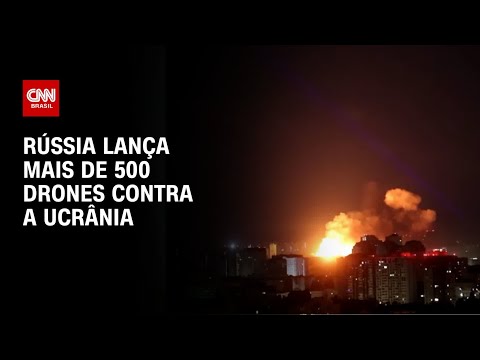 ​Rússia lança 597 drones e 26 mísseis contra a Ucrânia, diz Zelensky | AGORA CNN