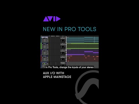 Use Aux I/O to route audio between Pro Tools and Apple MainStage