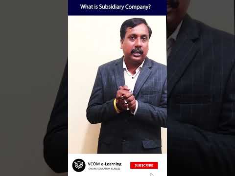 What is Subsidiary Company? – #Shortvideo – #businessorganization- #BishalSingh – Video@77