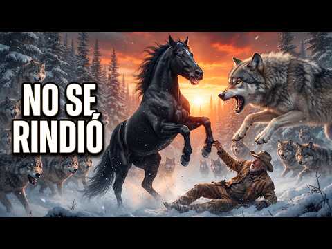 El Último Caballo del Viejo Oeste Enfrentó Solo a una Manada de Lobos para Salvar a su Dueño