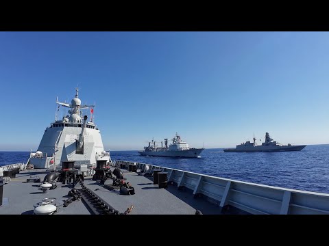 Chinese naval escort taskforce trains with Egyptian navy