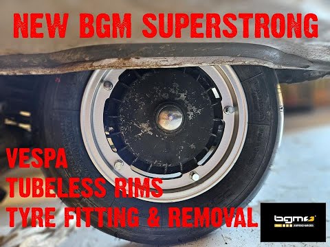 SLUK | BGM Superstrong tubeless Vespa rim fitting SLUK | BGM Superstrong tubeless Vespa rim fitting