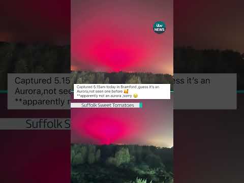 The not-so Northern Lights #itvnews