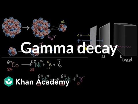 Gamma decay | Nuclear chemistry | High school chemistry | Khan Academy