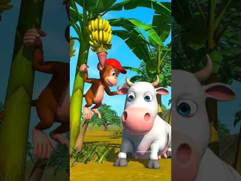 gaay kee mehanat aur bandar kee sharaarat#गाय की मेहनत और बंदर की शरारत#ai#shortsvideo