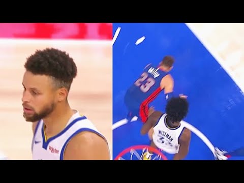 Stephen Curry Takes Over After James Wiseman Takes Out Blake Griffin! Warriors vs Pistons