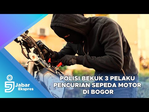 Polisi Bekuk 3 Pelaku Pencurian Sepeda Motor di Bogor