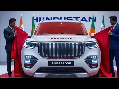 "2026 Hindustan Ambassador White: کلاسک شان، جدید طاقت اور سڑکوں کا بادشاہ!"