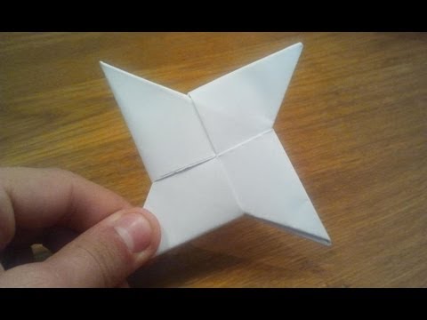 How To Make a Paper Ninja Star (Shuriken) - Origami - UCNvT4F1eFg2mRI5VFL5y7jA