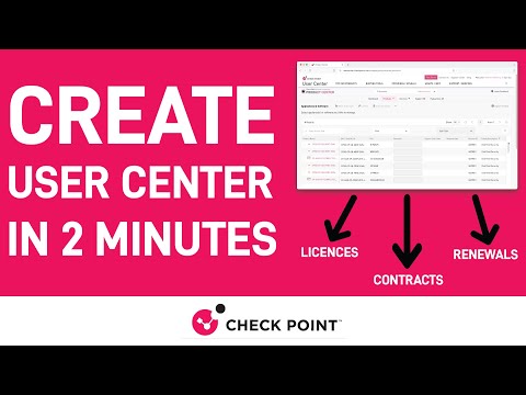 Creating Your Check Point User Center
