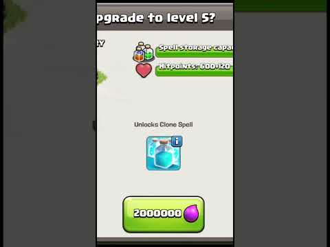 Spell Factory All Levels #clash #clashofclans #spellfactory