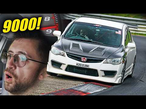 INSANE Civic FD2 Type R ON THE LIMIT! // Nürburgring