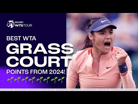 BEST WTA POINTS from the 2024 grass-court season! Feat. Raducanu, Jabeur, Boulter & Vekic 🌱