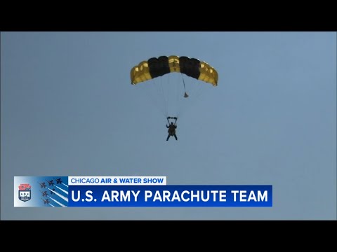 LIVE | Christian Piekos parachutes with Golden Knights