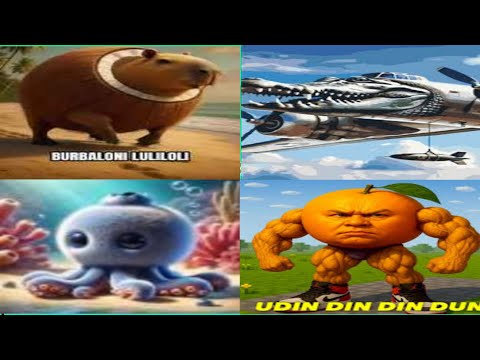 BURBALONI LULILILO VS BOMBORDINO CROCODILO VS BLUEBERRINNI OKTOPUSSINNI VS UDIN DIN DIN DUN