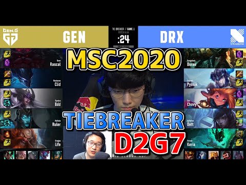 GEN.G VS DRX D2G7 TIEBREAKER 実況解説 - Mid Season Cup 2日目