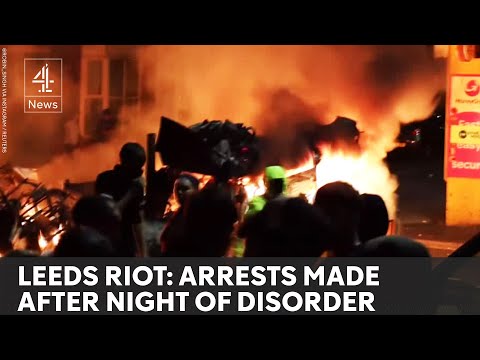 How did violent disorder start in Leeds?