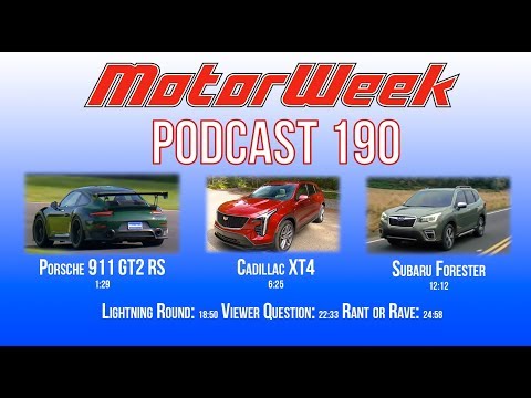 MW Podcast #190 - 911 GT2 RS, Cadillac XT4, & Subaru Forester (audio)