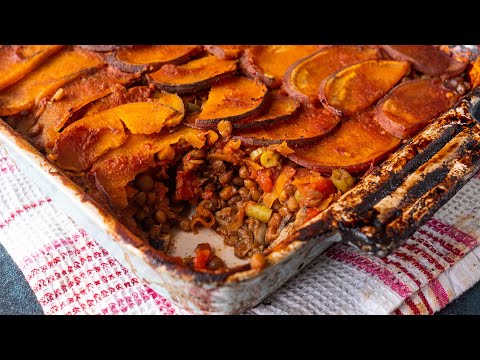 SPICY SWEET POTATO SHEPHERDS PIE | NO OIL & GREAT FOR WEIGHT LOSS