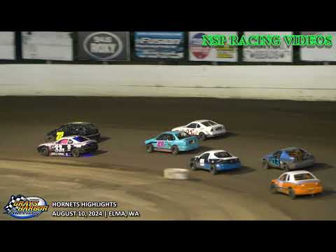 August 10, 2024 Hornets Highlights Grays Harbor Raceway - dirt track racing video image