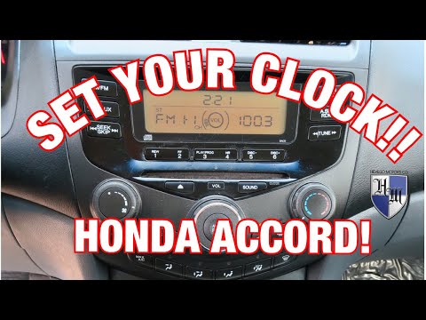 Come regolare l'orario nella Honda Accord?