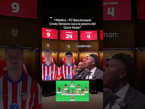 LA REACCIÓN DE LOOKMAN TRAS ESTO DEL CHOLO VS FC BARCELONA 😱 #atletico #fcbarcelona #copadelrey
