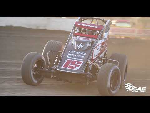 Slow-Mo: 2023 USAC AMSOIL National Sprint Cars - Volusia Speedway Park - dirt track racing video image