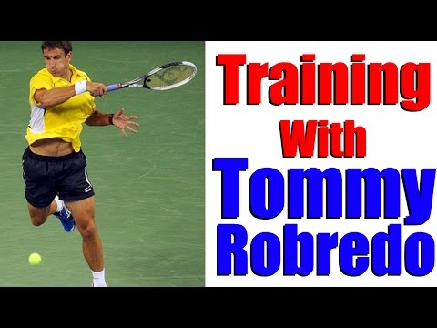 Tennis Practice - Training With Tommy Robredo (ATP #5)