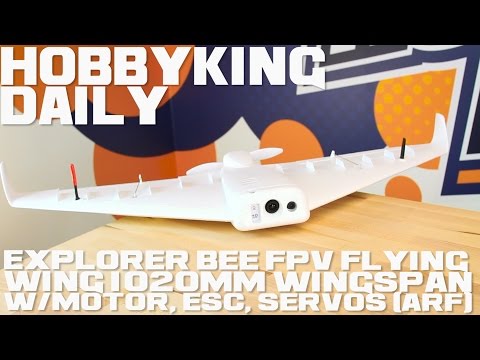 HobbyKing Super Daily - Explorer Bee FPV Flying Wing 1020mm Wingspan w/Motor, ESC, Servos (ARF) - UCkNMDHVq-_6aJEh2uRBbRmw