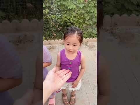 cute smart  boy and girl play the game at home for funny #short