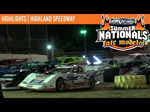 DIRTcar Summer Nationals Late Models at Highland Speedway July 9, 2022 | HIGHLIGHTS - dirt track racing video image