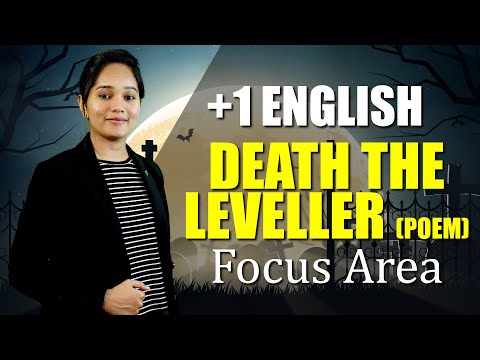 Plus One English | Death The Leveller | Exam Winner | Focus Area | Alida Ma’am