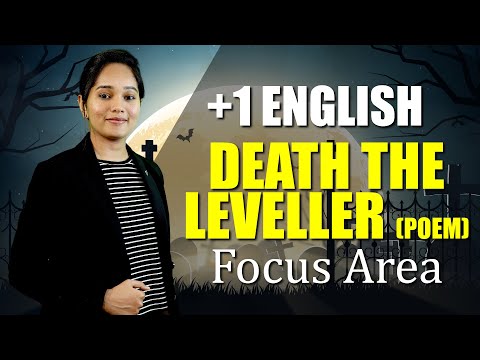 Plus One English | Death The Leveller | Exam Winner | Focus Area | Alida Ma'am