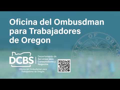 Oficina del Ombuds para Trabajadores de Oregon VIDEO