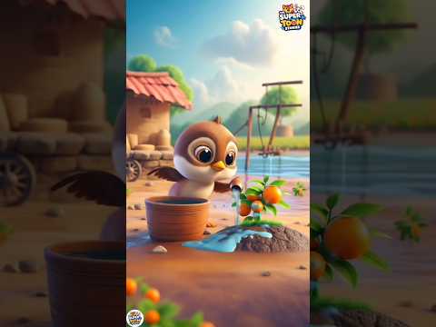 { एक चिड़िया की कहानी } || चिड़िया और संतरे का पेड़ #ai #kahani #birds #ytshorts #virelshorts #like
