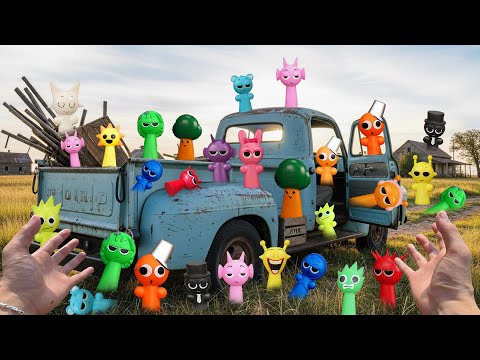 ALL SPRUNKI Hiding Inside the Old Truck – Did You Spot It 🚚👀