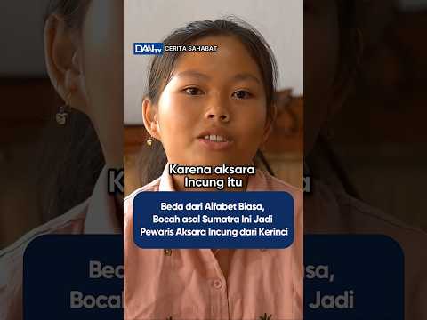 Bocah Ini Jadi Penjaga Aksara Incung dari Kerinci #anakberprestasi #anak #daaitv
