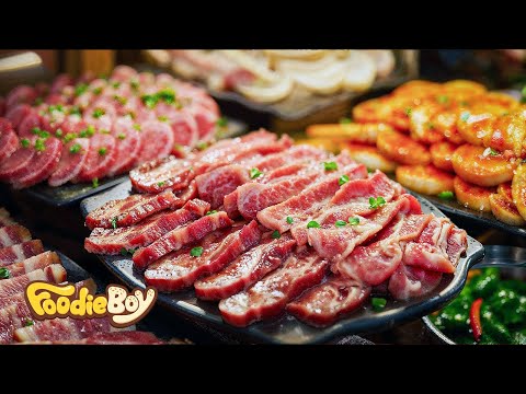 Pork, Chicken, Tuna, Chinese Food! All You Can Eat Buffet - Korean street food