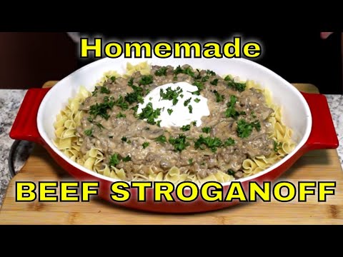 Ground Beef Stroganoff! (Over Extra Wide Egg Noodles) - UCjlgDApB1OrU_3-1dLMHOZg