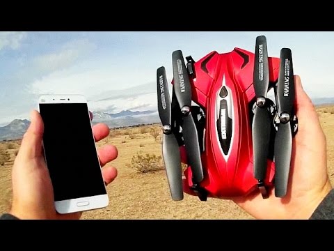 Skytech TK110HW Foldable Selfie FPV Drone App Flying Flight Test Review - UC90A4JdsSoFm1Okfu0DHTuQ