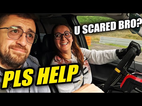 She Scared Me in Her E36 Sh💩tBox Drift Missile! // Nürburgring