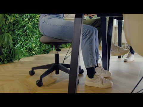 Leitz Ergo Active Sitting Stool with Wheels and Wobble Comfort Seat - Inspiration video