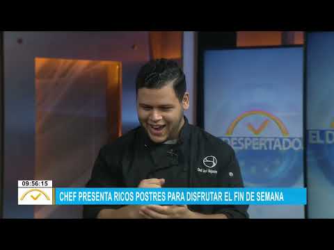 Chef presenta variedad de postres