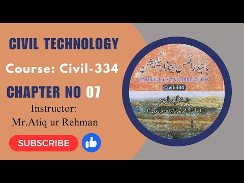 Hydraulics & Irrigation CIVIL-334 Chapter # 7 Example # 7.2